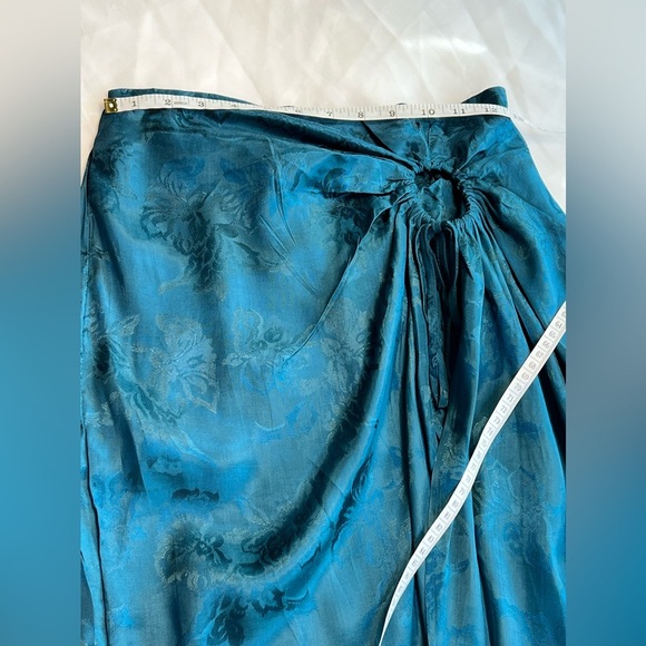 NWT Band of the Free Celene Deep Teal Jacquard Layered Midi Skirt Size Small - Picture 6 of 9